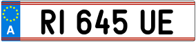 Trailer License Plate